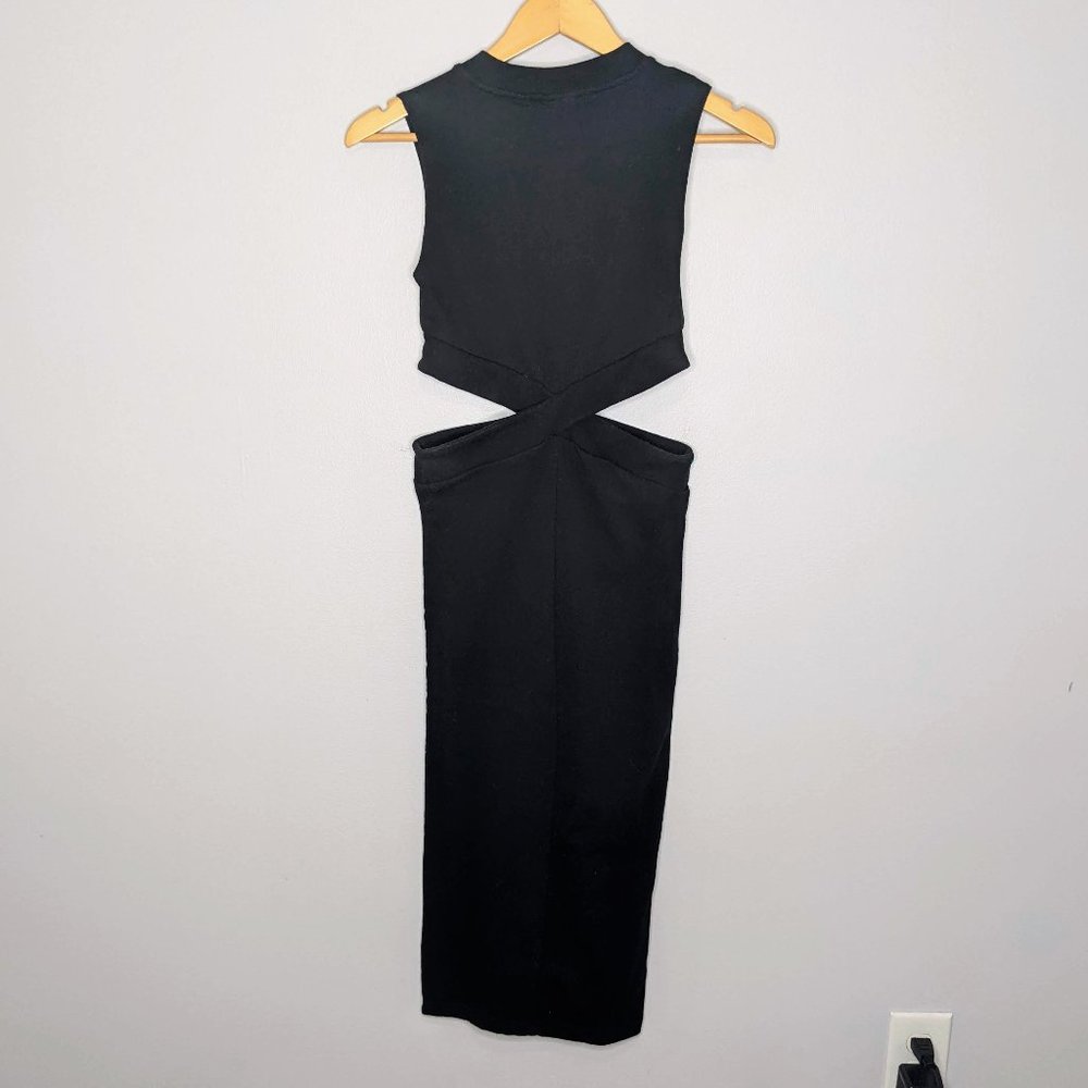 Cheap Monday Black Astral Cut Out Midi Dress S - Picture 8 of 8